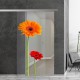 SlimLine45 Glasschiebetür 1009-3-F (Gerbera rot) SlimLine45