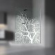 Walkin-Dusche mit Lasergravur "SilouetteTree" LD054