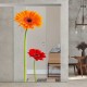 SlimLine45 Glasschiebetür 1009-3-F (Gerbera rot) SlimLine45