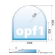 Ofenplatte mit Facette "OPF1"